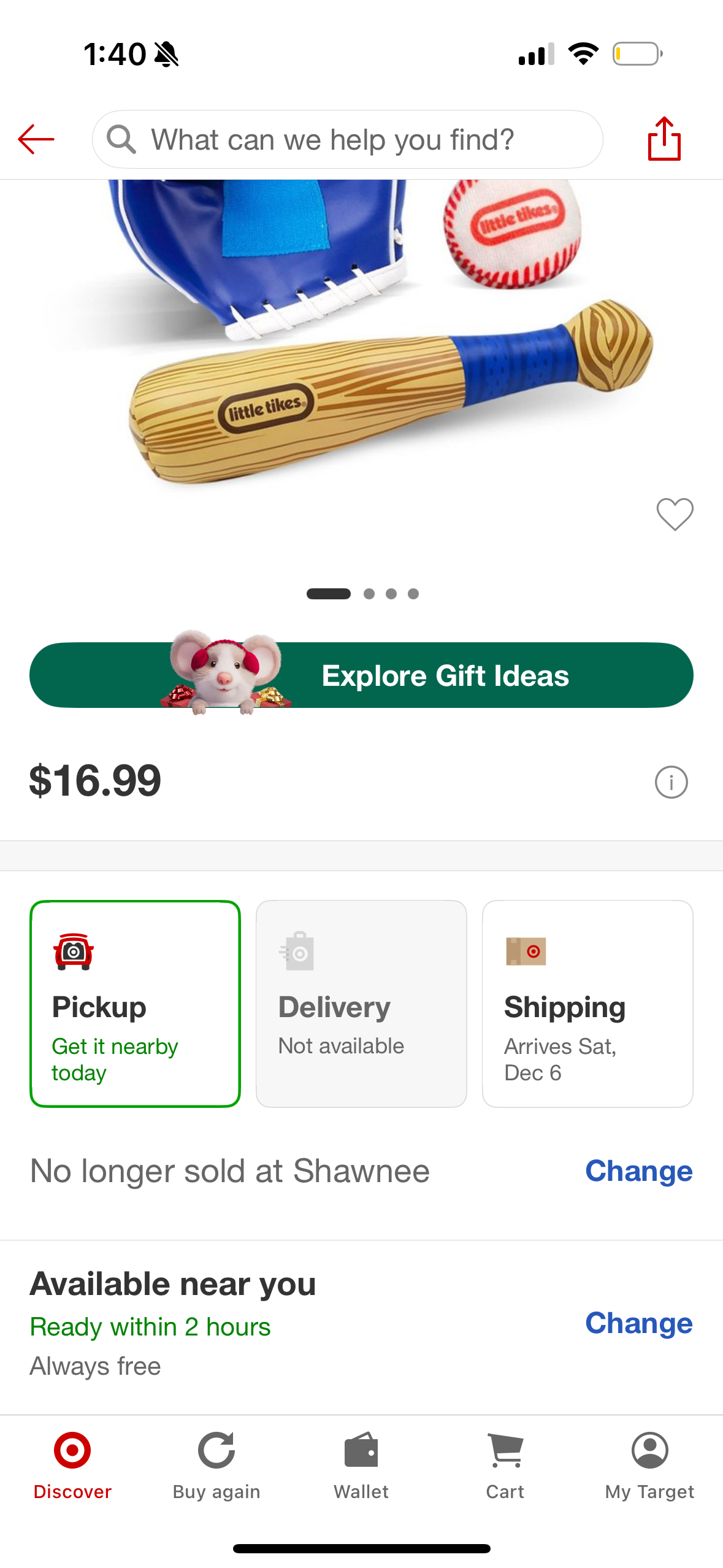 Little Tikes Junior Toy Baseball Starter Set - 3pc