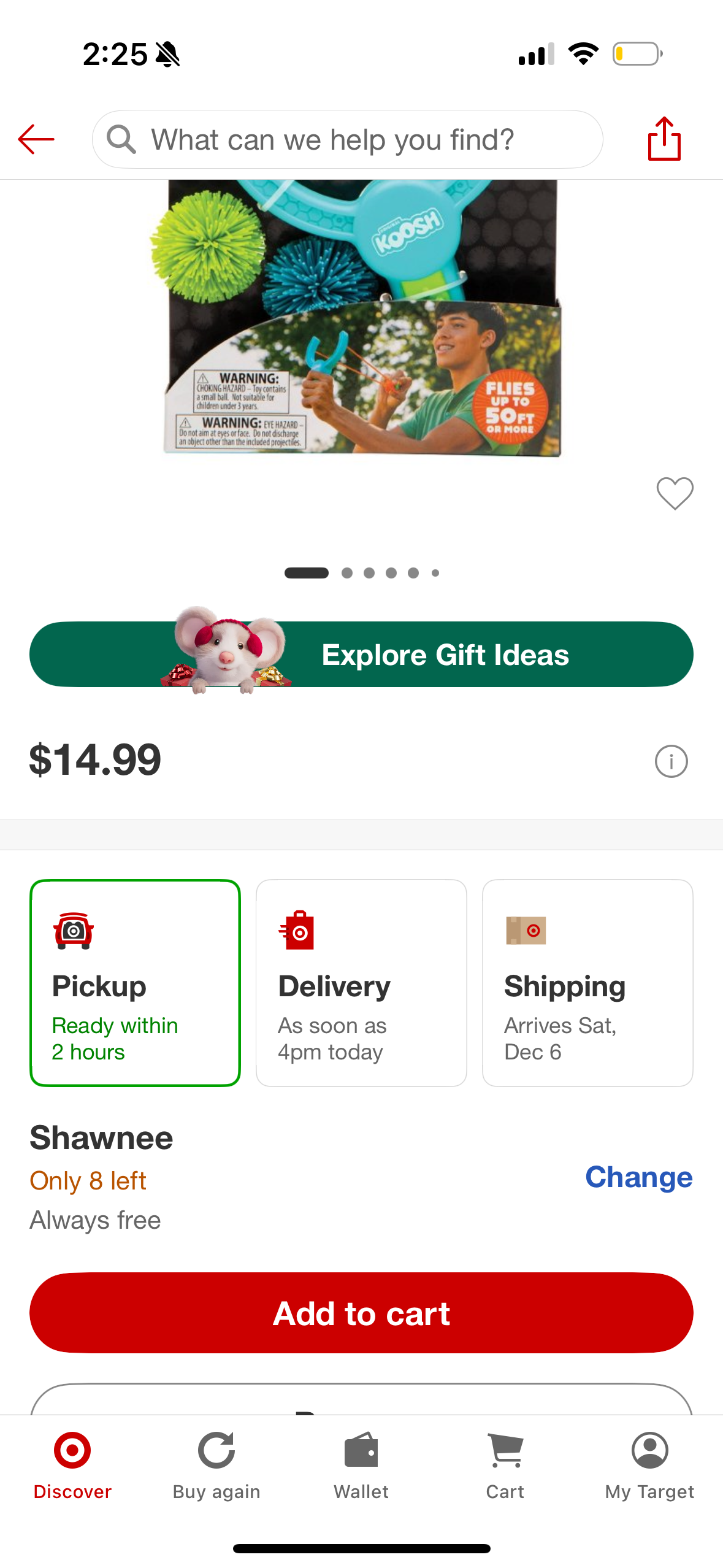 Koosh Slingshot - 4pc: Toss Game Set for Ages 6+