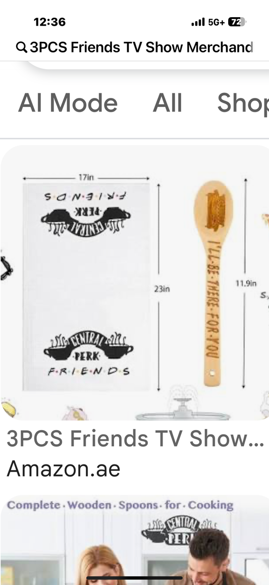 3PCS Friends TV Show Merchandise,Friends Wooden Spoons and Microfiber Kitchen Towels Set,Friends TV Show Gift,Friends Kitchen Decor,Friends Theme Gift for Housewarming Wedding Mom Cooking Gif