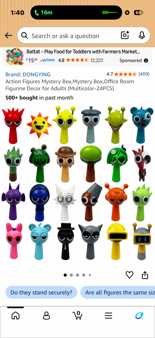 Action Figures Mystery Box,Mystery Box,Office Room Figurine Decor for Adults (Multicolor-24PCS