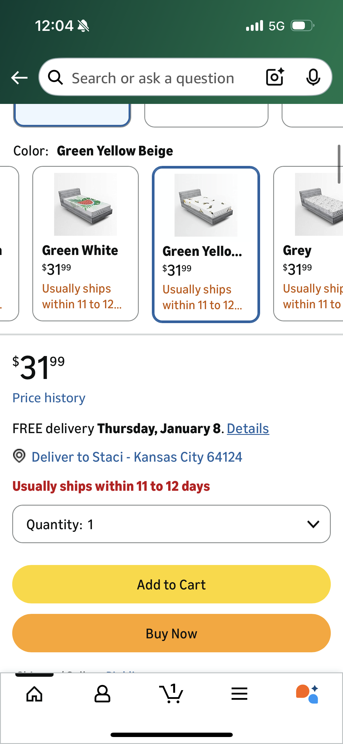 Ambesonne Hummingbirds Fitted Sheet, Illustration of Hummingbirds in Motion and at Rest Sunflowers Summer, Soft Decorative Fabric Bedding All-Round Elastic Pocket, Full Size, Green Yellow Beige