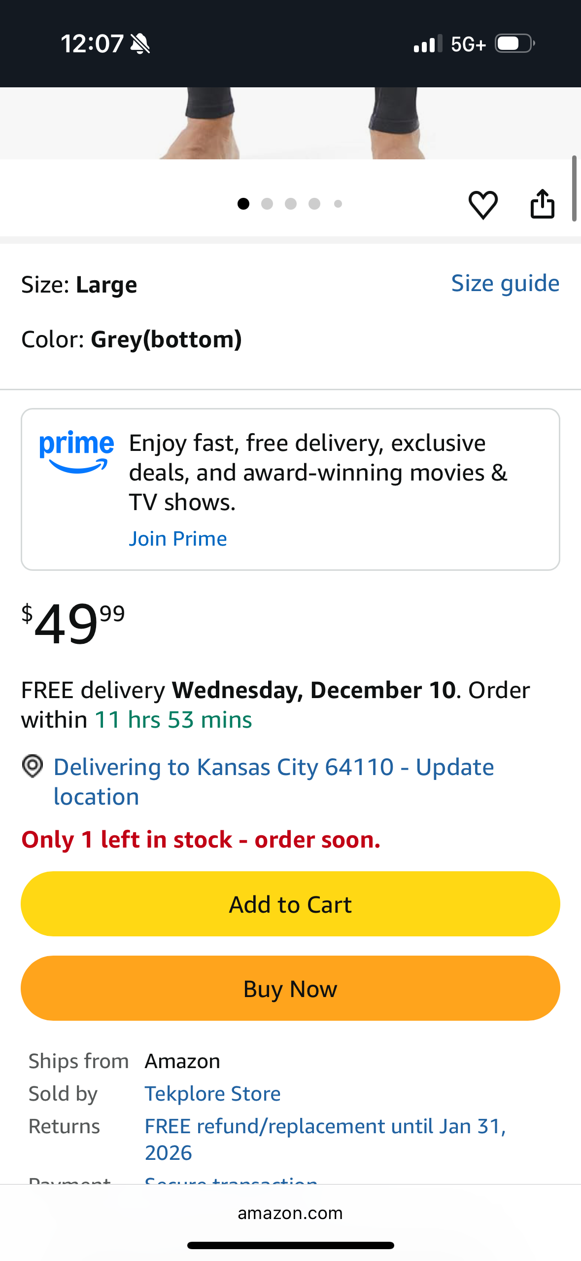 Smart Long Johns Mens Thermal Underwear Pants for Men, Base Layer Bottoms with Temperature Regulation (Size XX-Large)