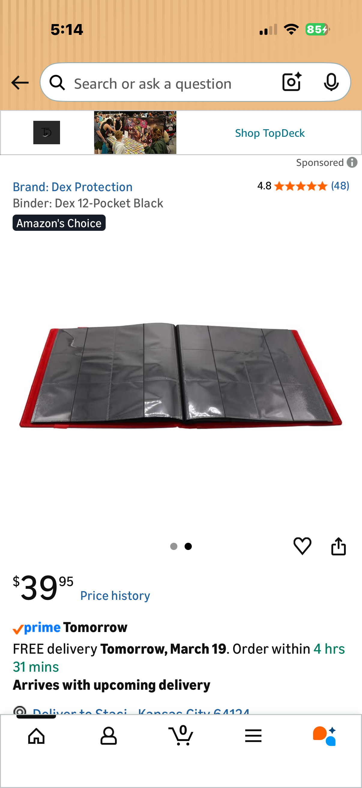 Binder: Dex 12-Pocket Black Amazon's Choice