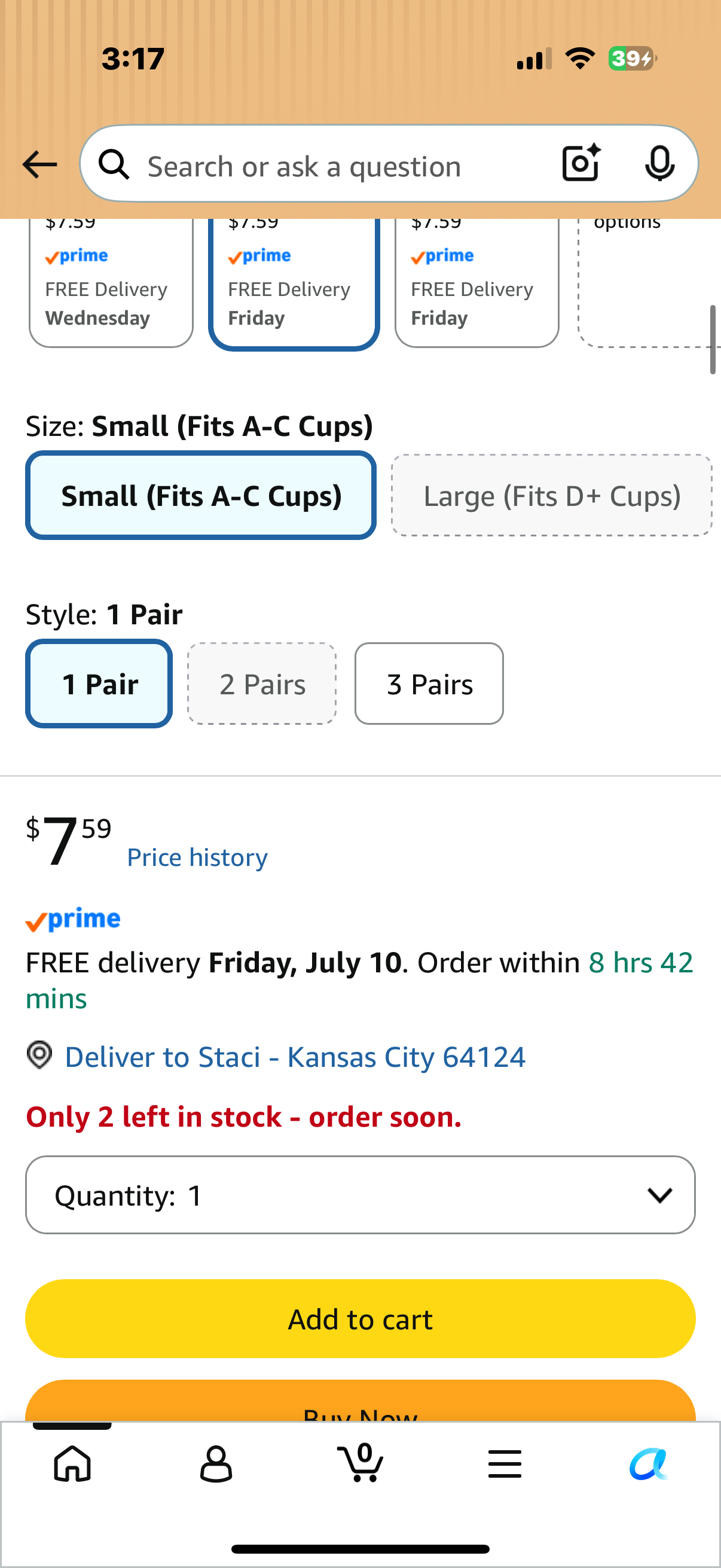 SilkSeal Sticky Reusable Silicone Nipple Covers for Women - Full Coverage, Seamless, Adhesive Breast Pasties (Size Small)