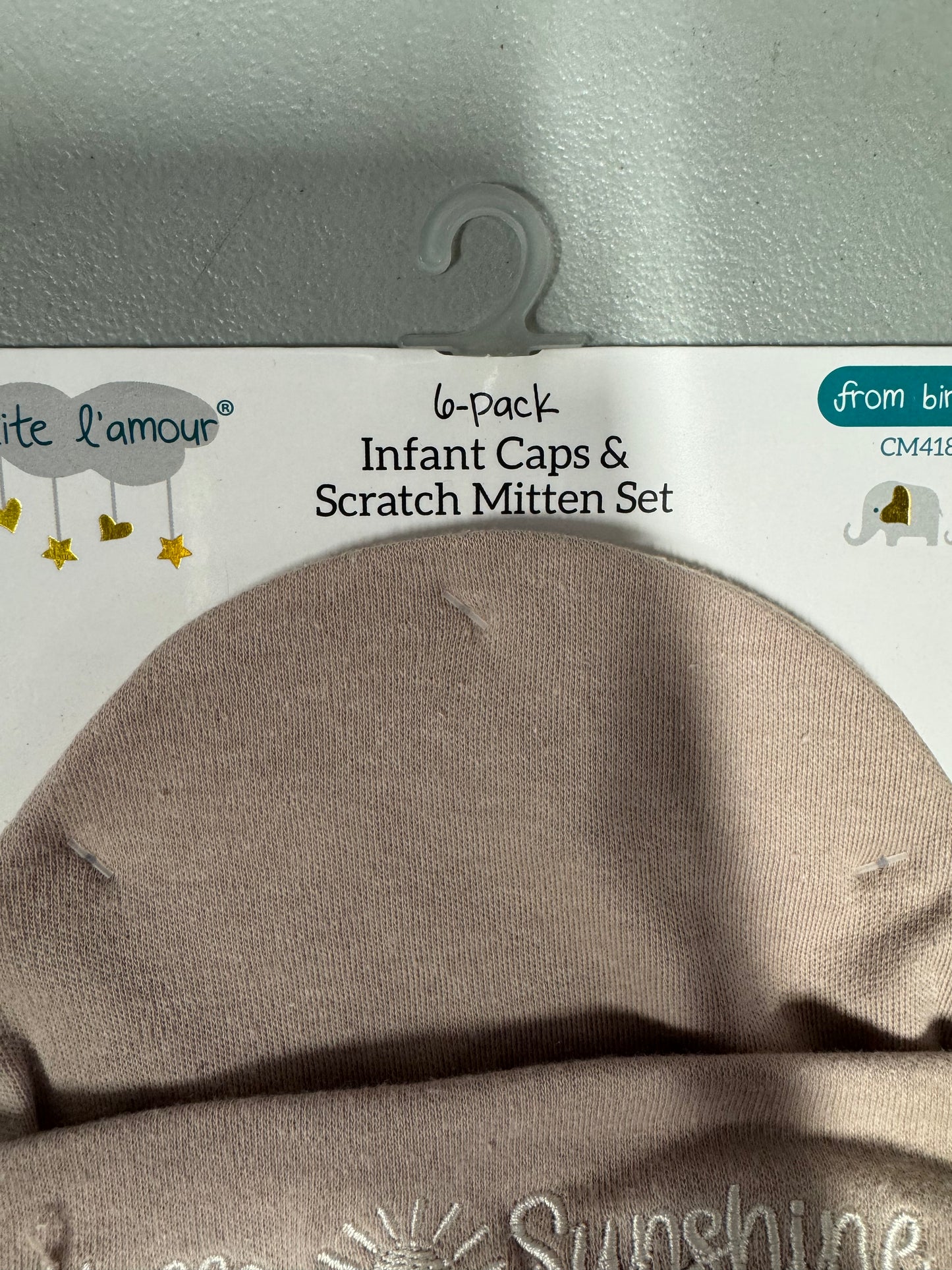 Infant Caps & Scratch Mitten Set - Sunshine