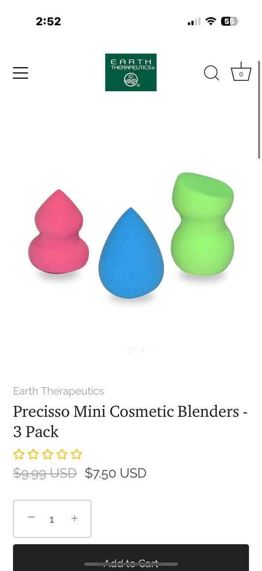 Precisso Mini Cosmetic Blenders - 3 Pack