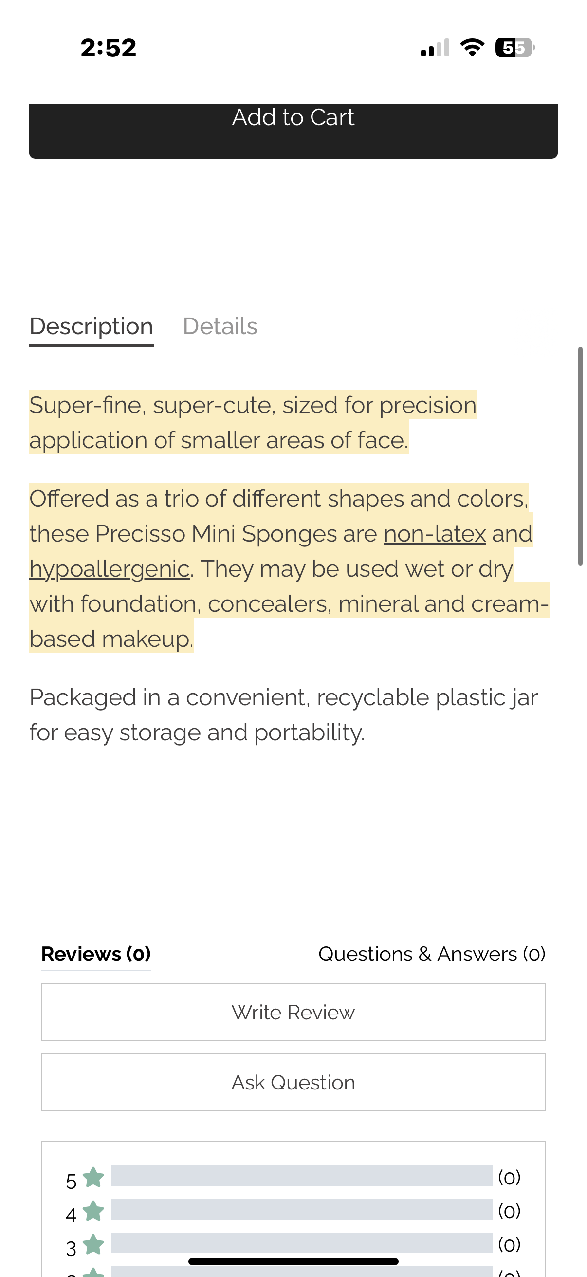 Precisso Mini Cosmetic Blenders - 3 Pack
