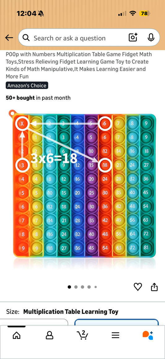 Numbers Multiplication Table Game Fidget Math Toys,Stress Relieving Fidget Learning Game Toy to Create Kinds of Math Manipulative,It Makes Learning Easier and More Fun