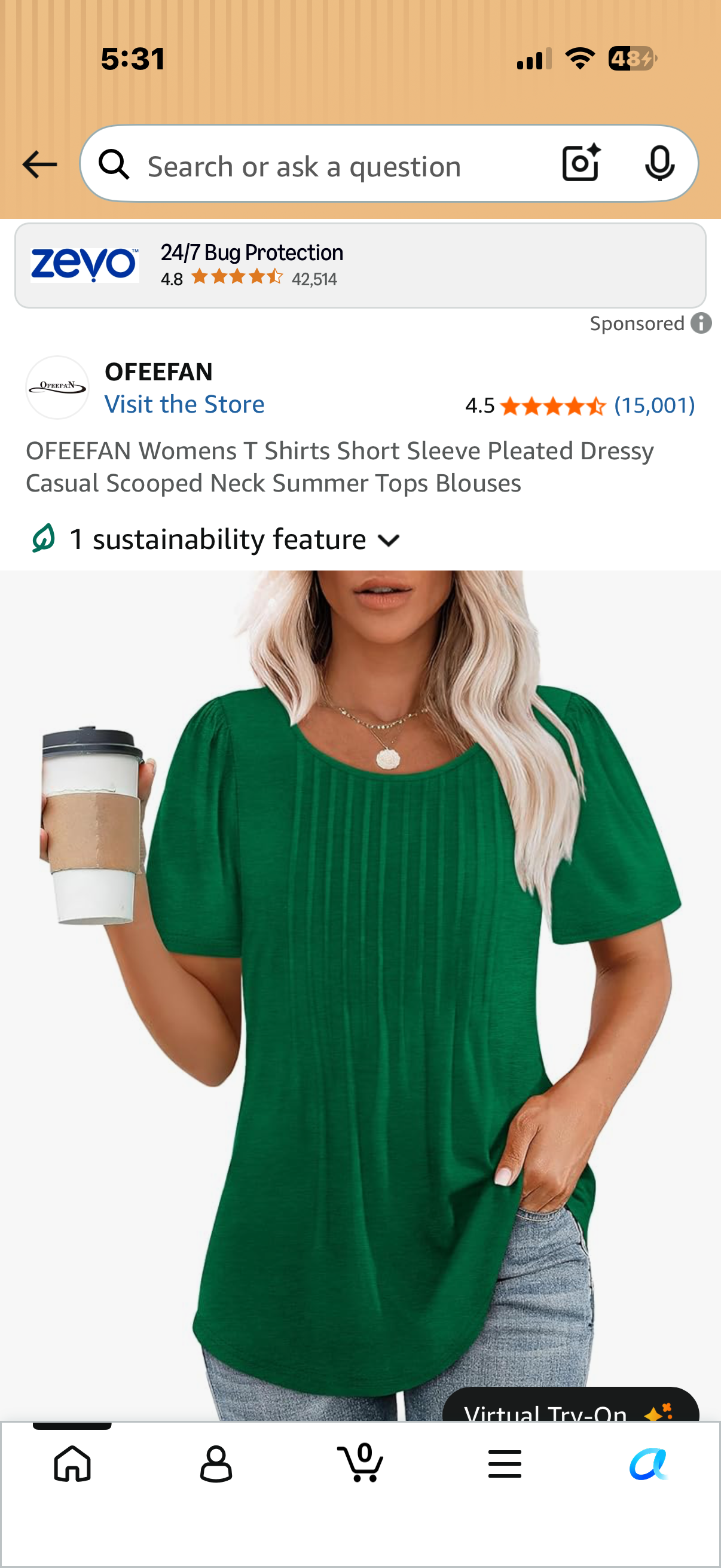 Womens T Shirts Short Sleeve Pleated Dressy Casual Scooped Neck Summer Tops Blouses