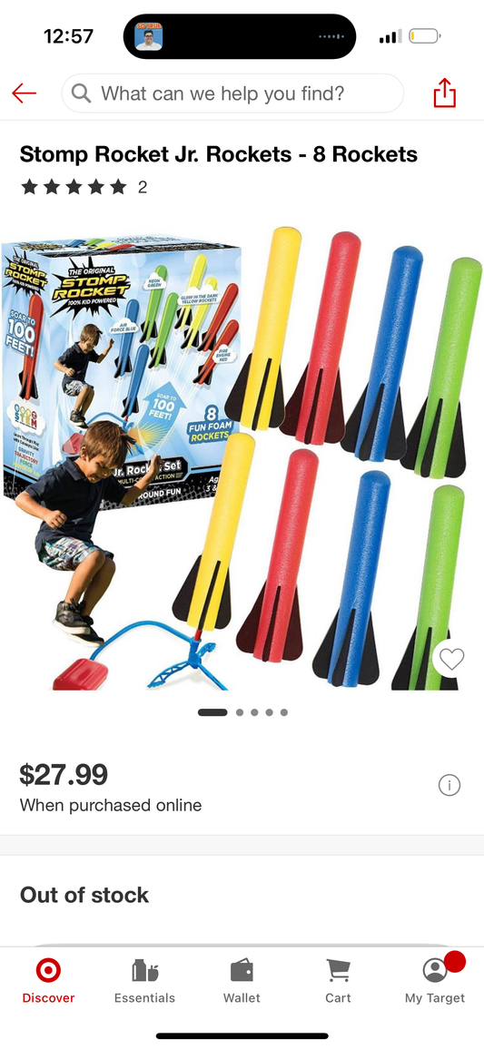 Stomp Rocket Jr. Rockets - 8 Rockets