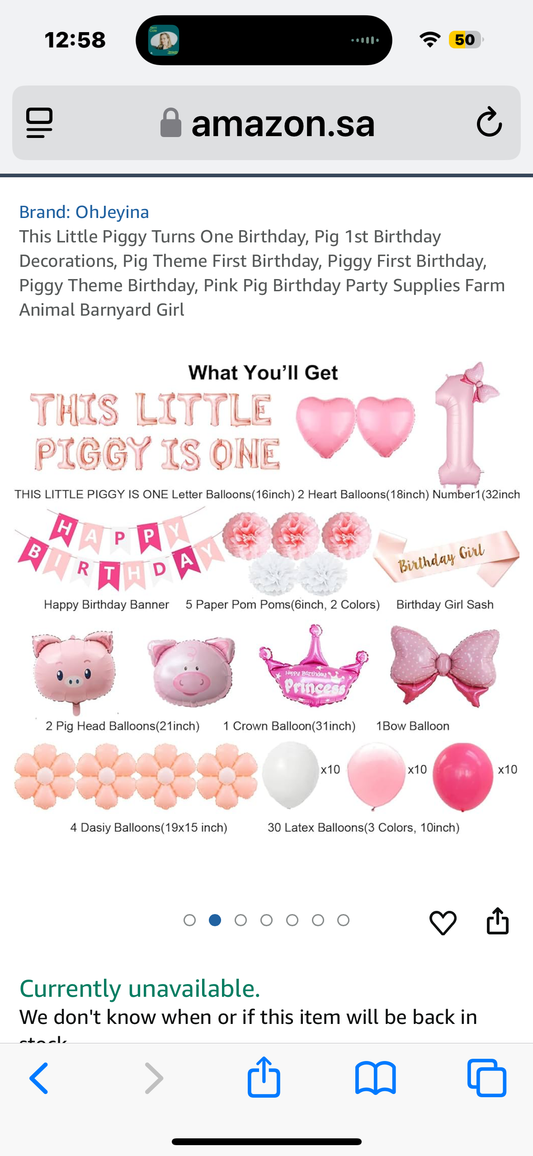 This Little Piggy Turns One Birthday, Pig 1st Birthday Decorations, Pig Theme First Birthday, Piggy First Birthday, Piggy Theme Birthday, Pink Pig Birthday Party Supplies Farm Animal Barnyard Girl