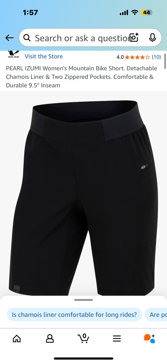 Women's Mountain Bike Short (Size US 6, Small)