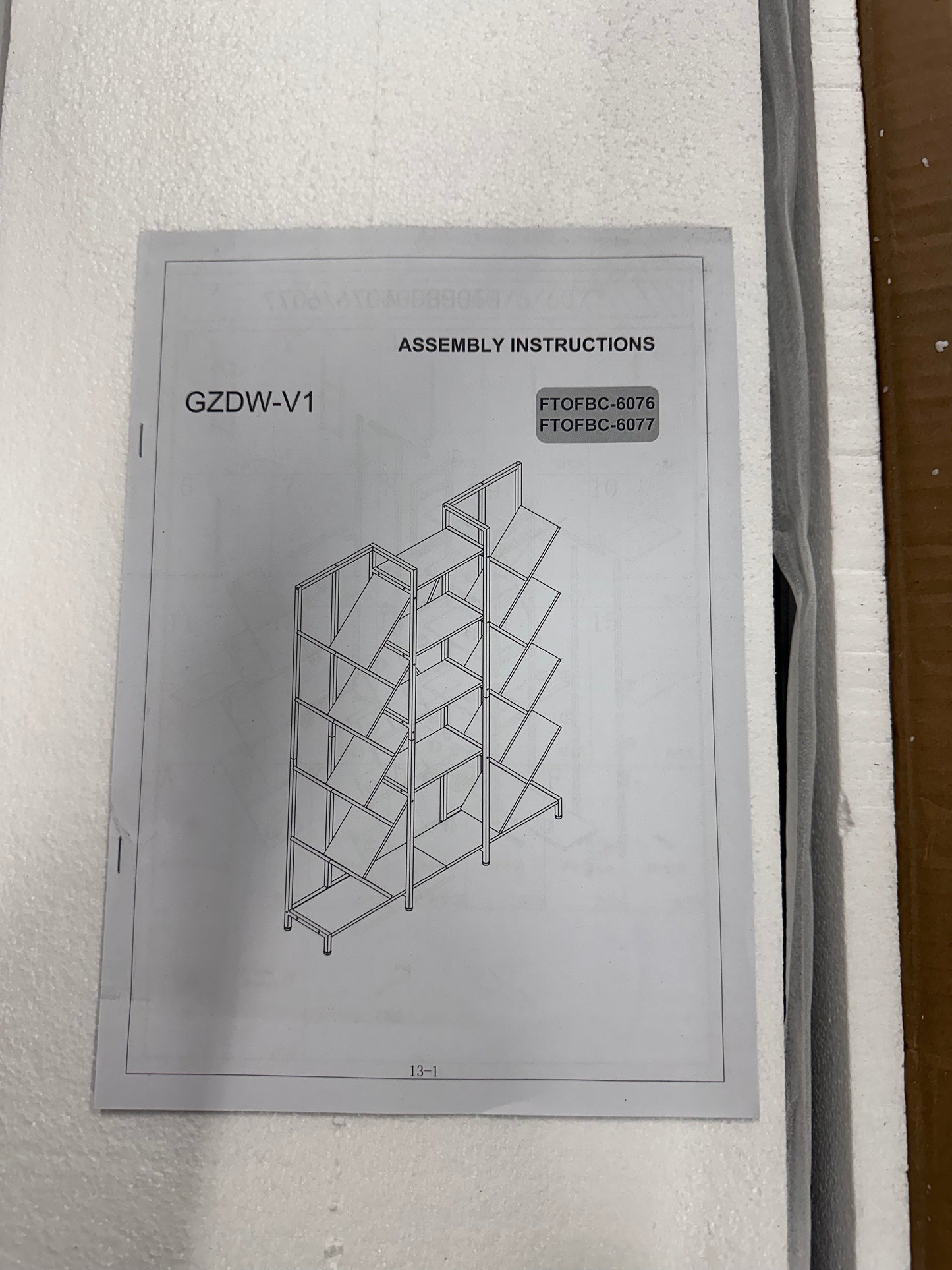 Moasis Wood 5-Tier Large Tree Bookshelf Industrial Open Etagere Bookcase - Black  (L1165)