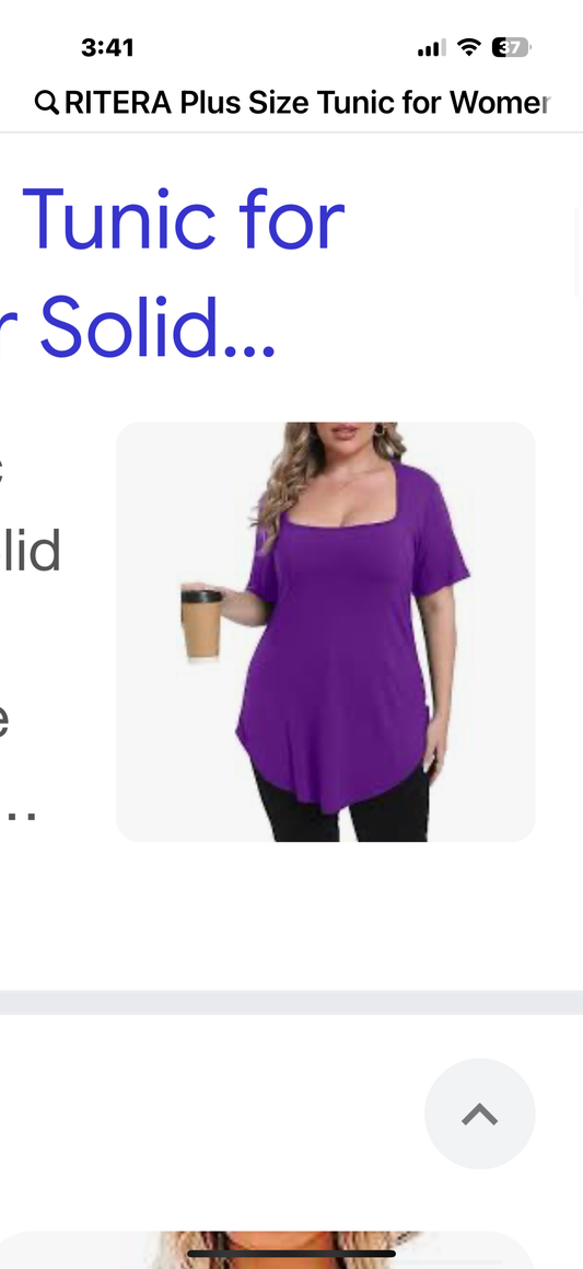 RITERA Plus Size Tunic for Women Summer Solid Pullover Flowy Shirts Dressy Oversize Blouse (Size 4XL)