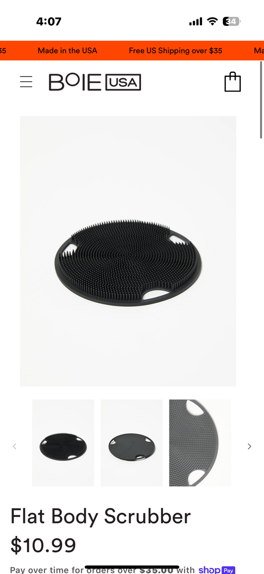 Flat Body Scrubber