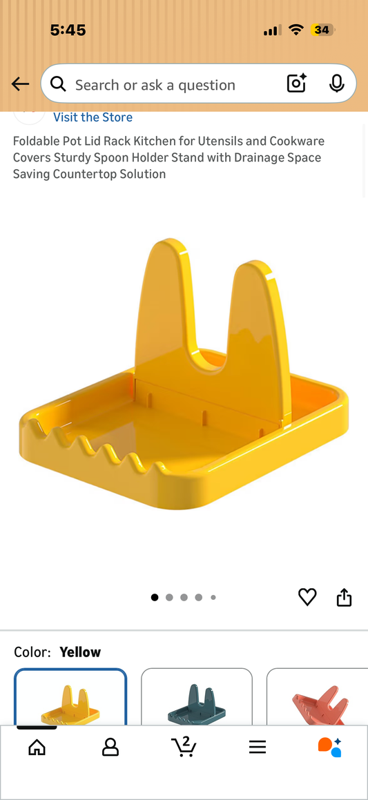 Foldable Pot Lid Rack Kitchen for Utensils and Cookware Covers Sturdy Spoon Holder Stand with Drainage Space Saving Countertop Solution