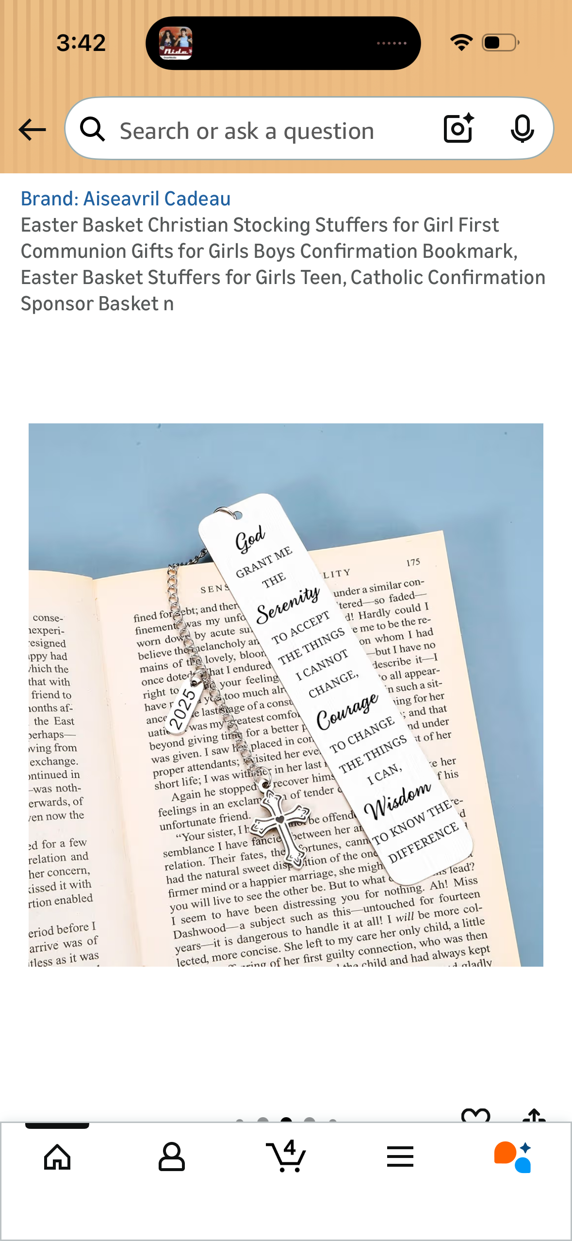 Christian Bookmark for Girl First Communion Gifts for Girls Boys Confirmation Bookmark, Easter Basket Stuffers for Girls Teen, Catholic Confirmation Sponsor Basket