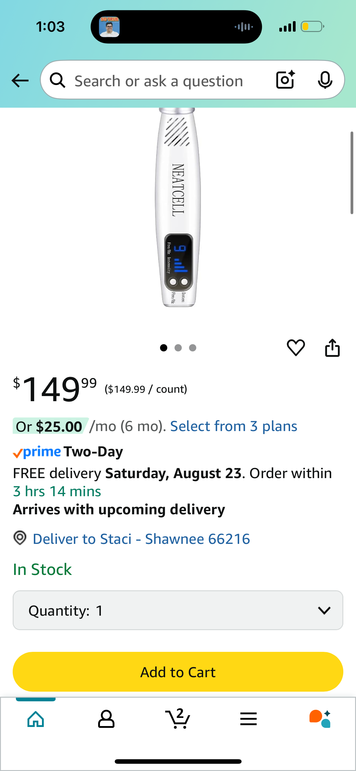Blue Light Pen