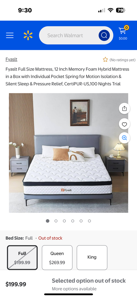 Full Size Mattress (B1038)