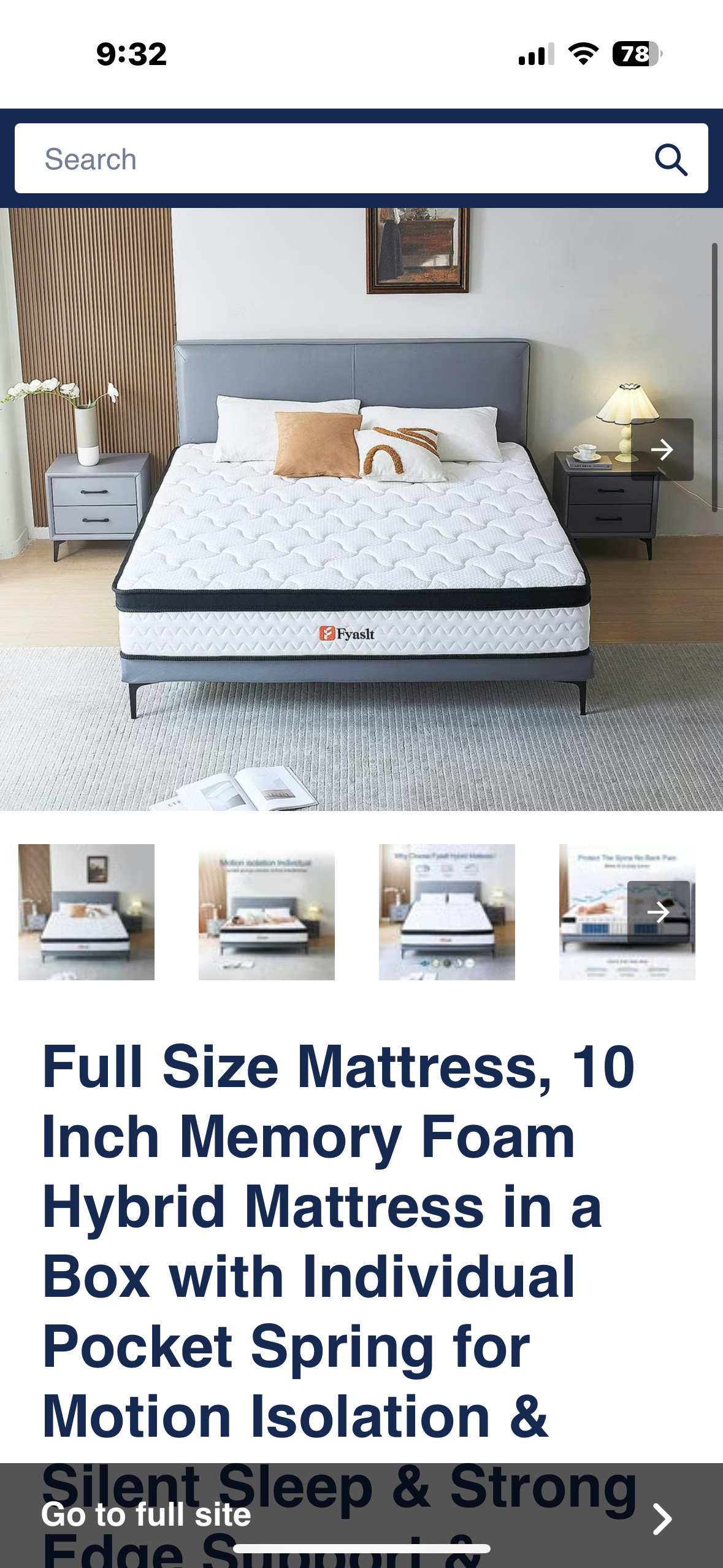 Full Size Mattress (B1038)