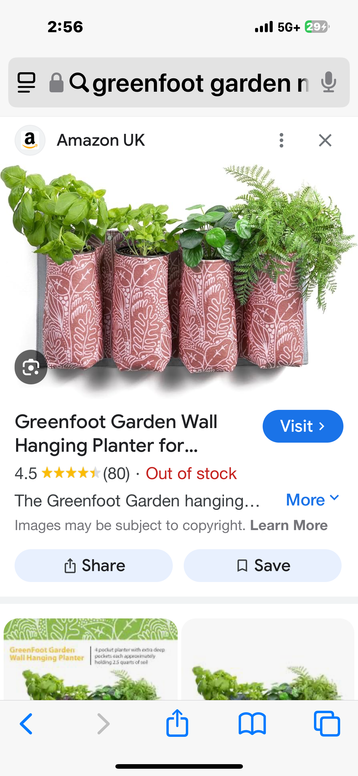 Wall Hanging Planter for Outdoor Plants, Balcony Railing, Fence Planters for Flowers, Herbs, Fruits, Vegetables, 4 Extra Deep Planting Pockets, Horizontal, Terracotta