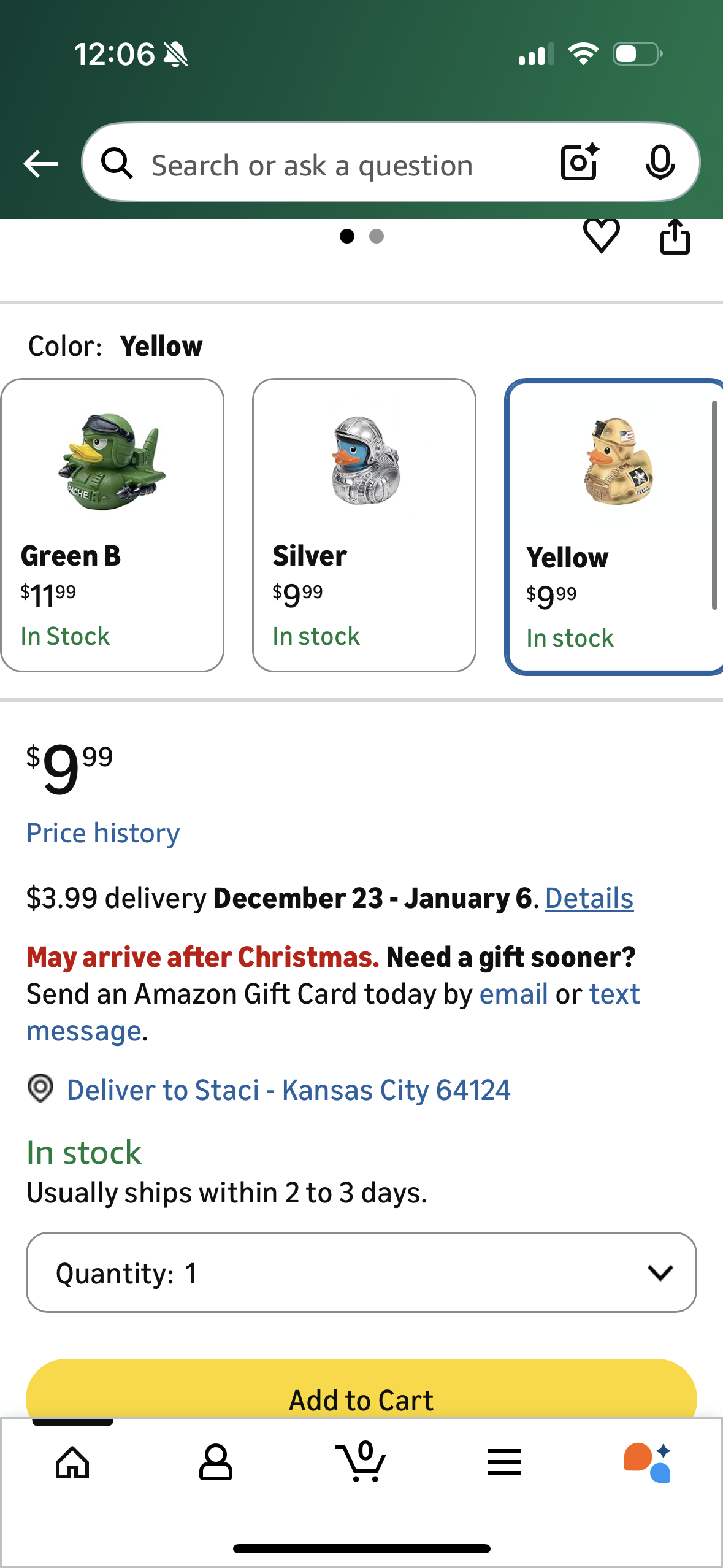 Soldier Resin Duck Statue, Military Army Hand-Painted Duck Ornament Collectibles for Veteran Gifts Veterans Day Decor (Yellow)