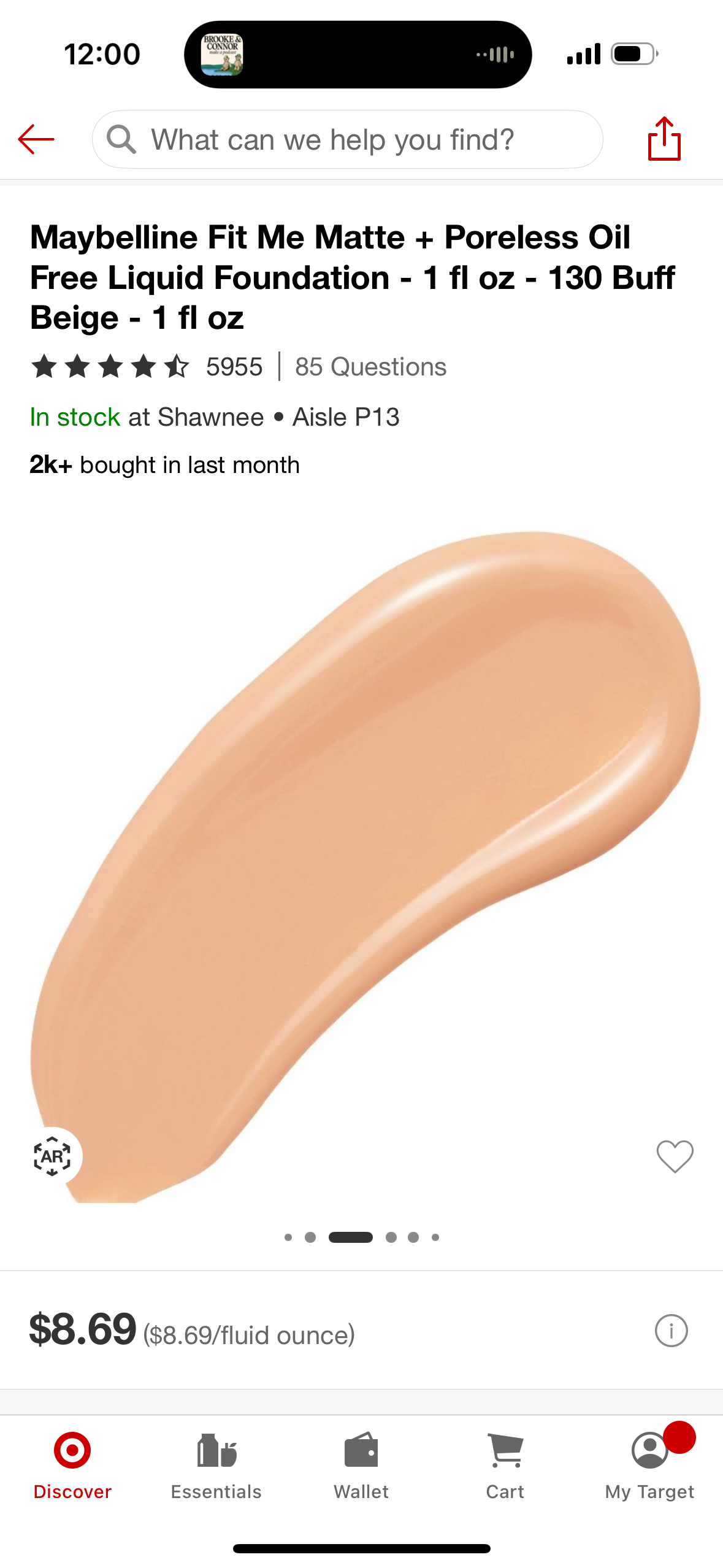 Maybelline Fit Me Matte + Poreless Oil Free Liquid Foundation - 1 fl oz - 130 Buff Beige - 1 fl oz