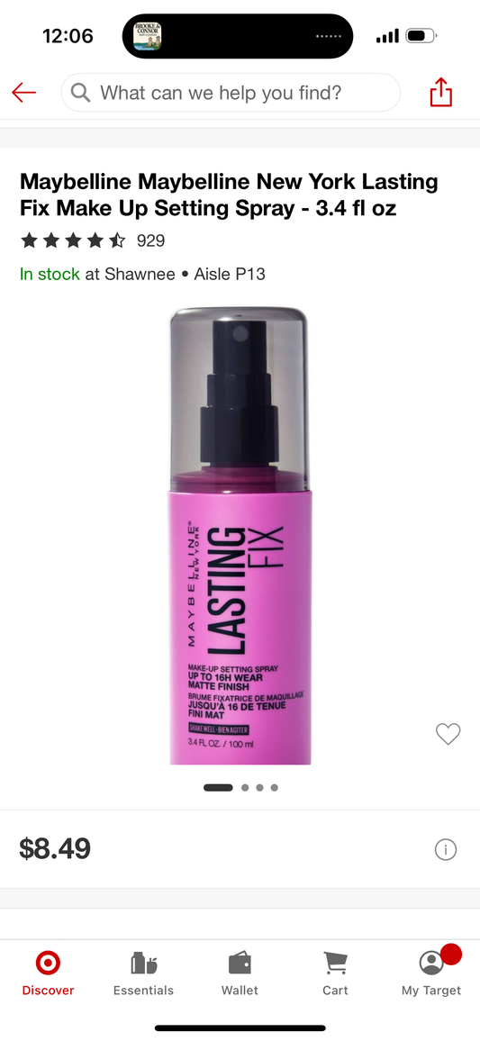 Maybelline Maybelline New York Lasting Fix Make Up Setting Spray - 3.4 fl oz