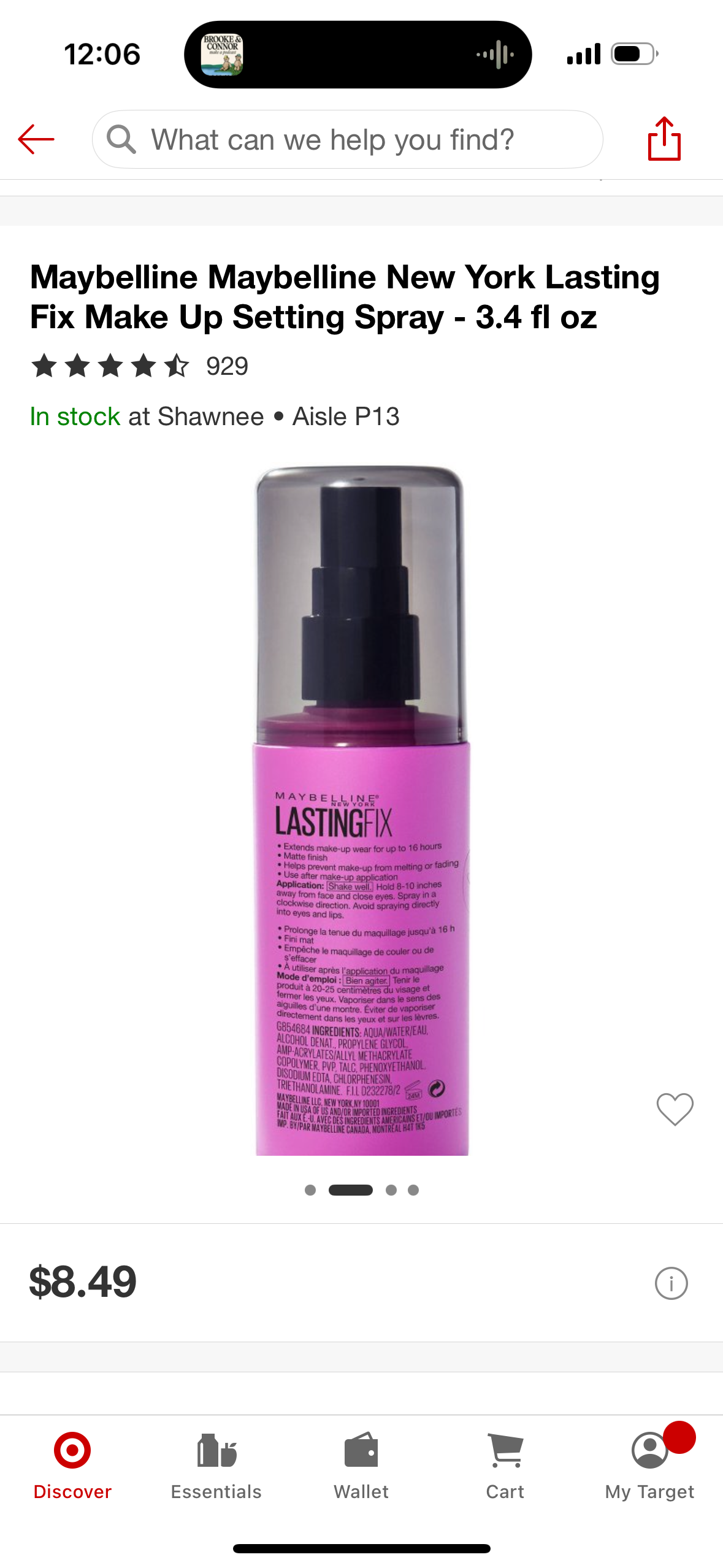 Maybelline Maybelline New York Lasting Fix Make Up Setting Spray - 3.4 fl oz