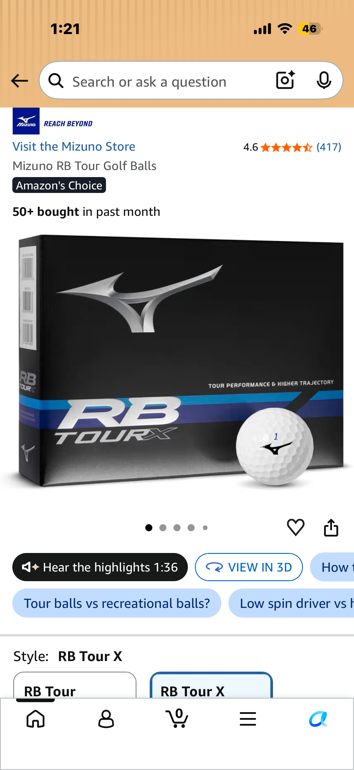 Mizuno RB Tour Golf Balls