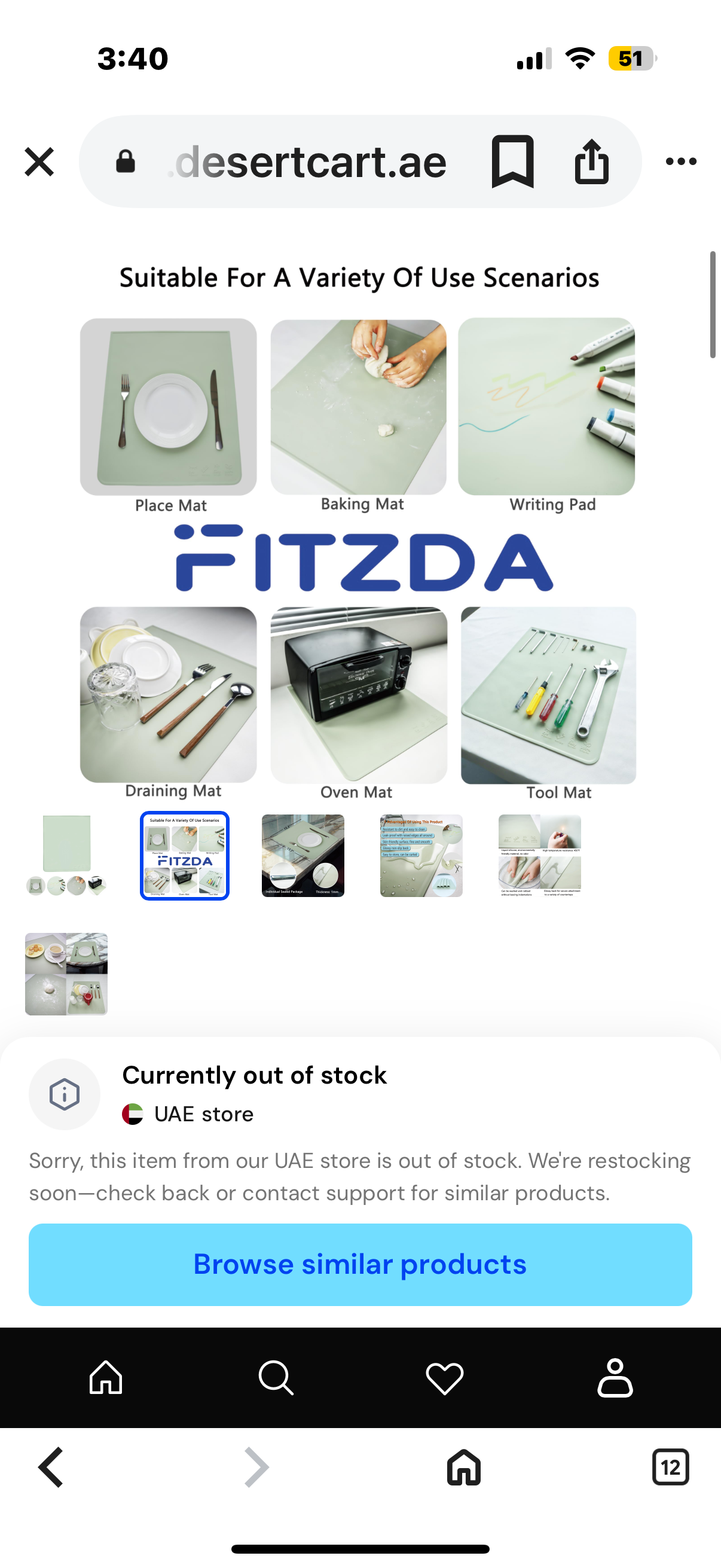 Silicone Placemat, Non-Slip and Stain Resistant Multi-Functional Silicone Mat, Heat Resistant with Raised Edges and Leak Proof, Baking Mat, Oven Mat, Children's Drawing Mat, 15.3 “x17.7”,Light Green