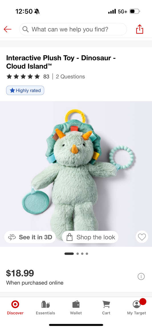 Interactive Plush Toy - Dinosaur - Cloud Island™