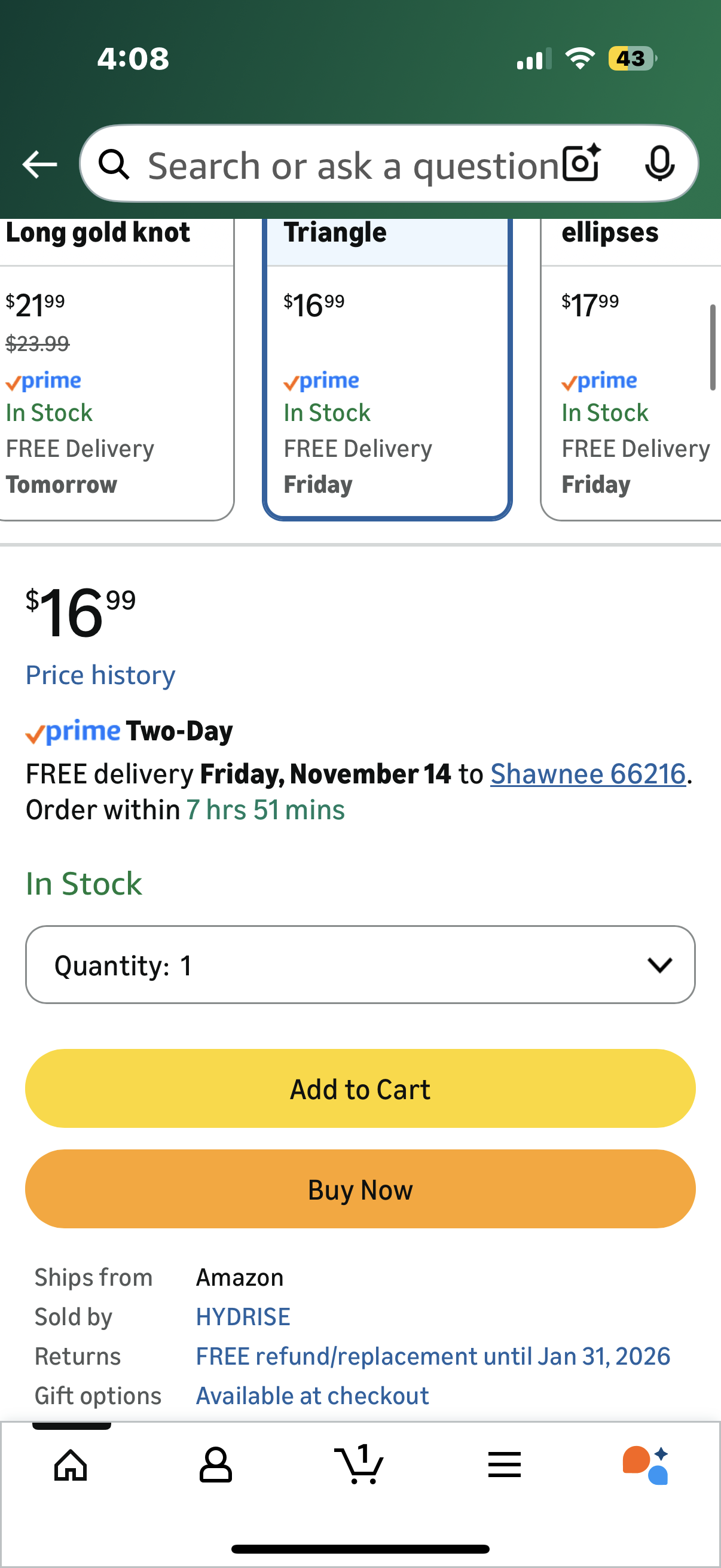 Gold Geometric Sculpture 6" Gold Decor Knot Statue Resin Decorative Object Centerpiece for Coffee Table Shelf Entryway | Modern Golden Abstract Accent for Home Office Living Room Decor