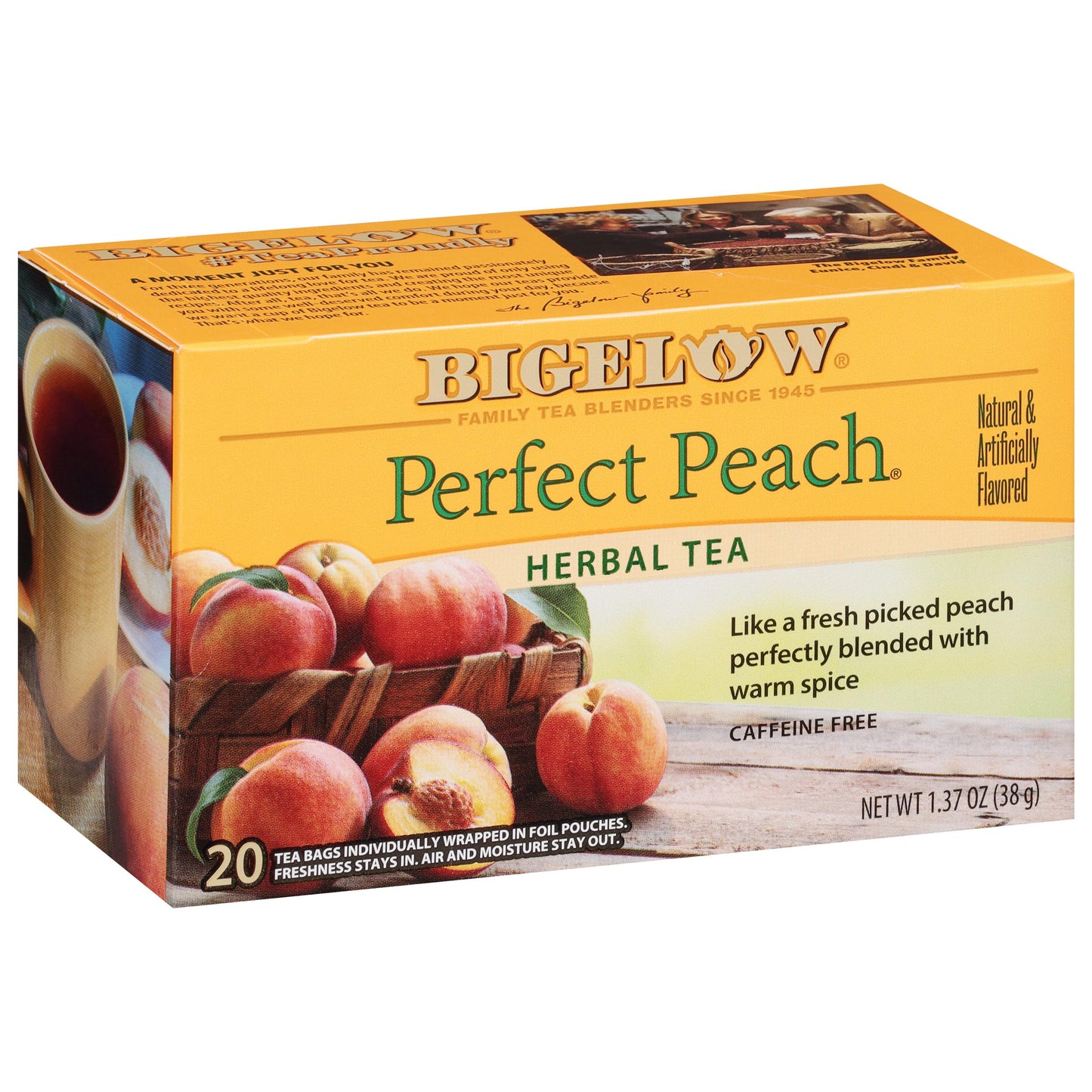 Bigelow Perfect Peach Tea Bags - 20 ct - 3 Pack