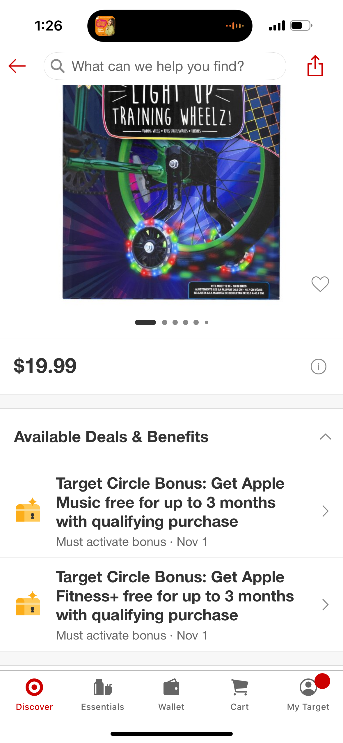 Raskullz Balance Buddy Light Up LED Bike Training Wheels