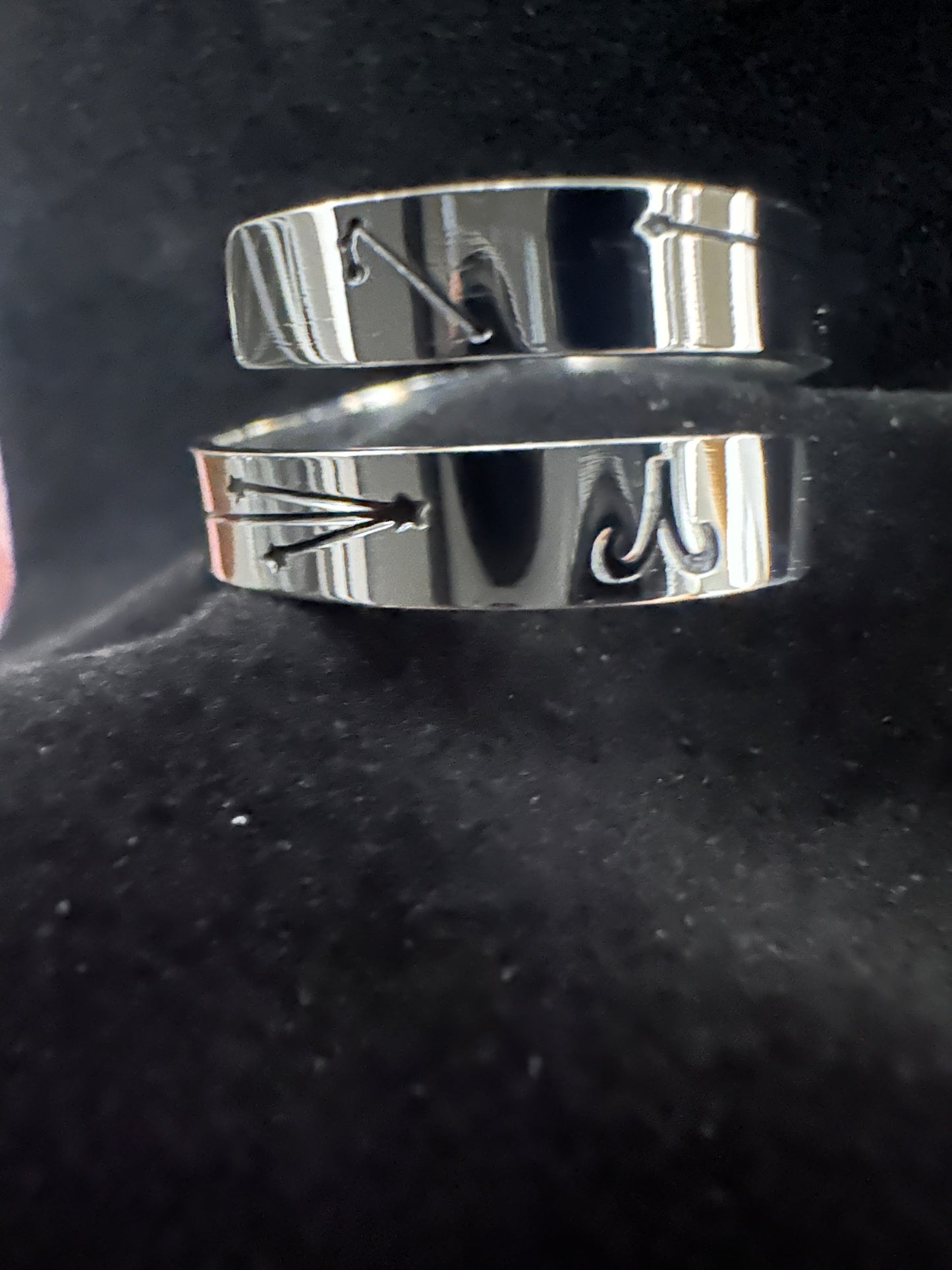 Aries and Constellations Silver Zodiac Ring, Adjustable