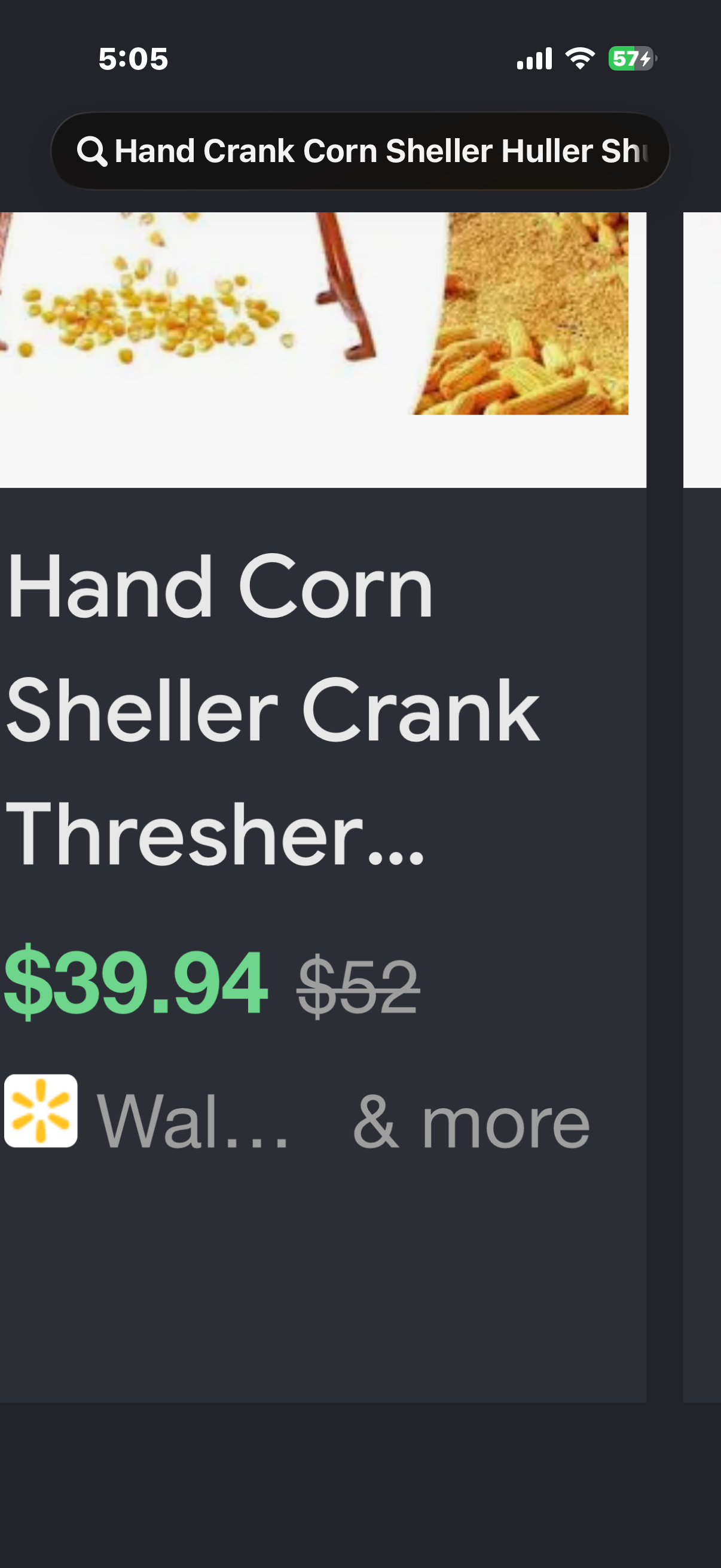 Hand Crank Corn Sheller Huller Shucker Husker Thresher Threshing Stripping