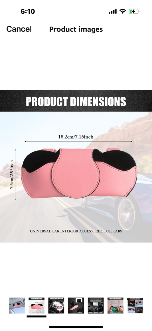 Sunglasses Holder for Car Sun Visor