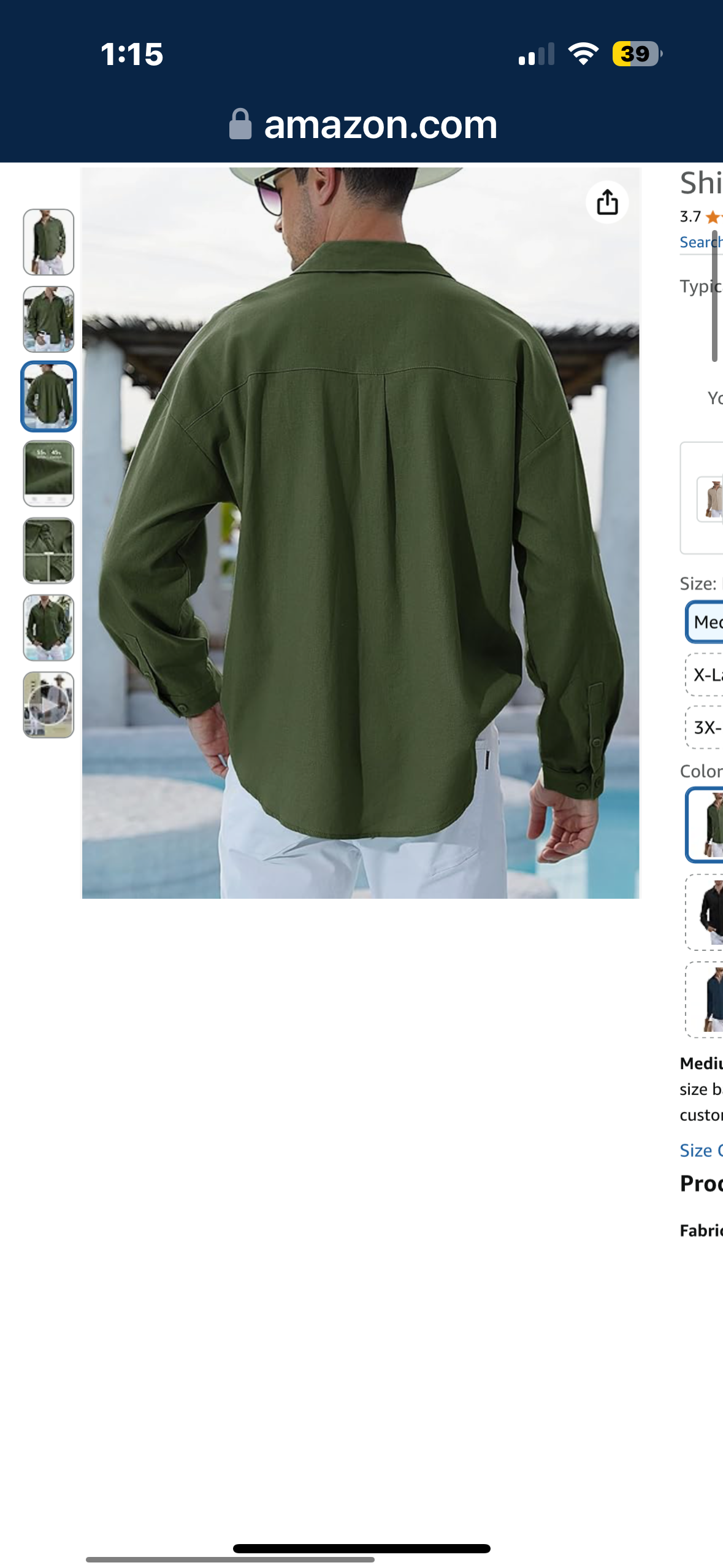 Button Down Linen Shirts for Men (Size XX-Large)