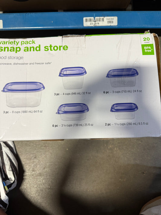 20 count Snap and Store Food Storage