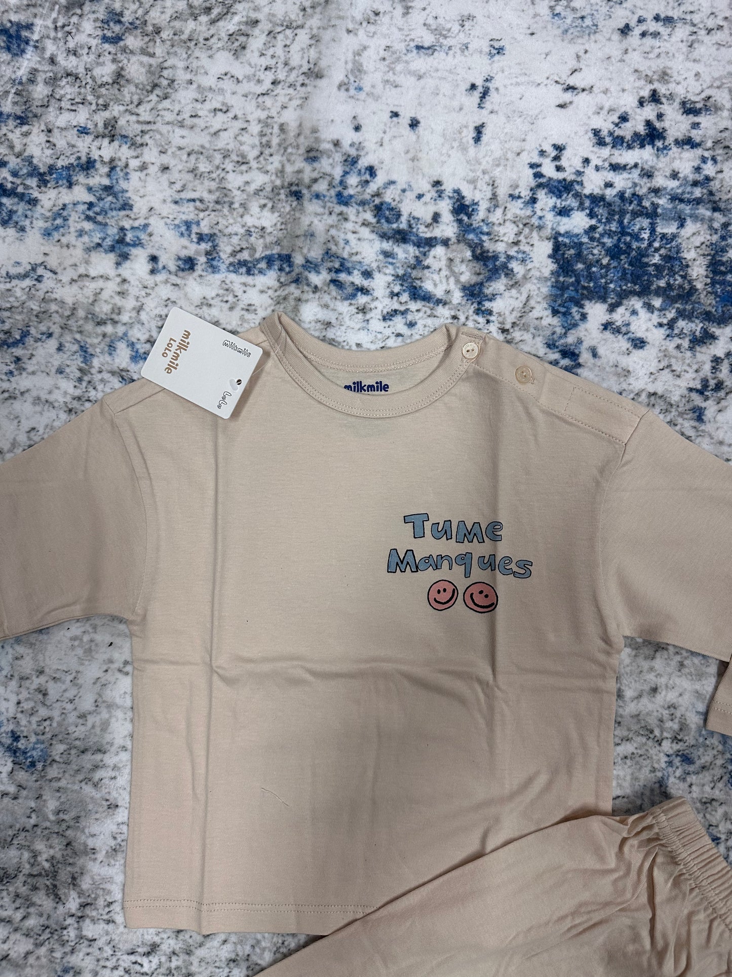 Toddler Outfit 2Pcs Set Long Sleeve Top and Pants (Size 2T)