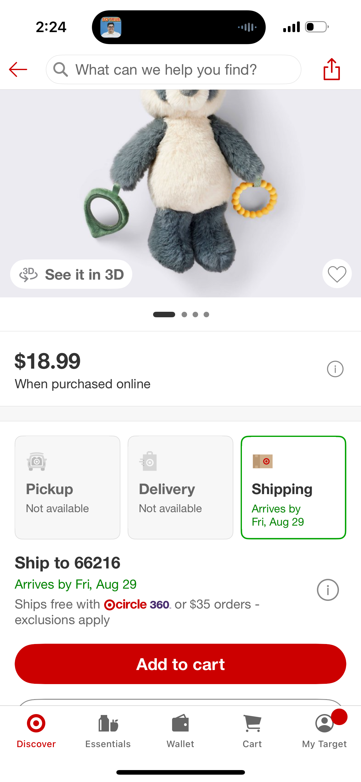 Interactive Plush Toy - Panda - Cloud Island™
