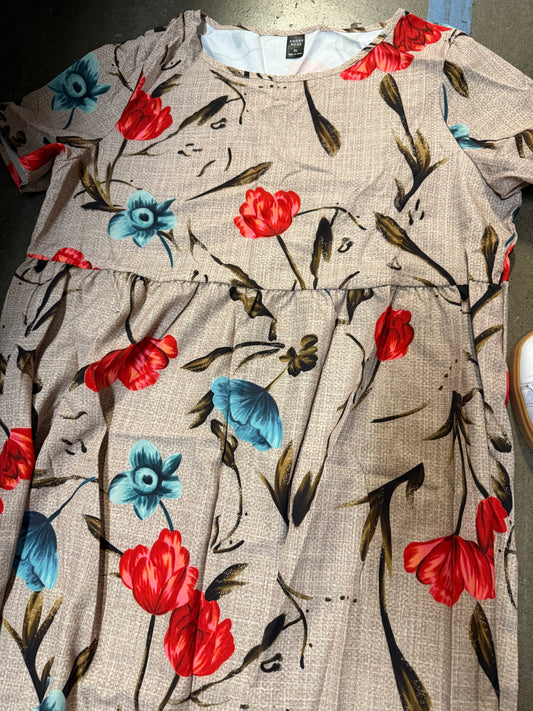 Women’s Maxi Dress with Short Sleeves (Size XL)