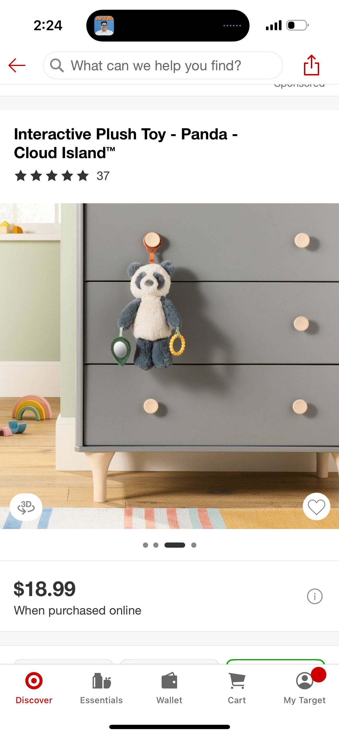 Interactive Plush Toy - Panda - Cloud Island™