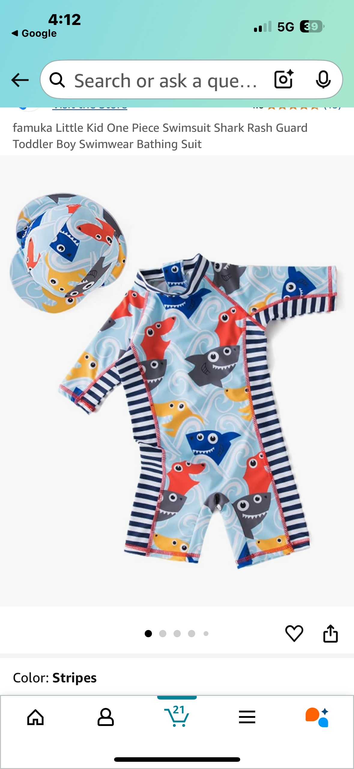Baby One Piece Zipper Rash Guard Swimsuit Set, Long Sleeve with Hat (Size 3-6mo)