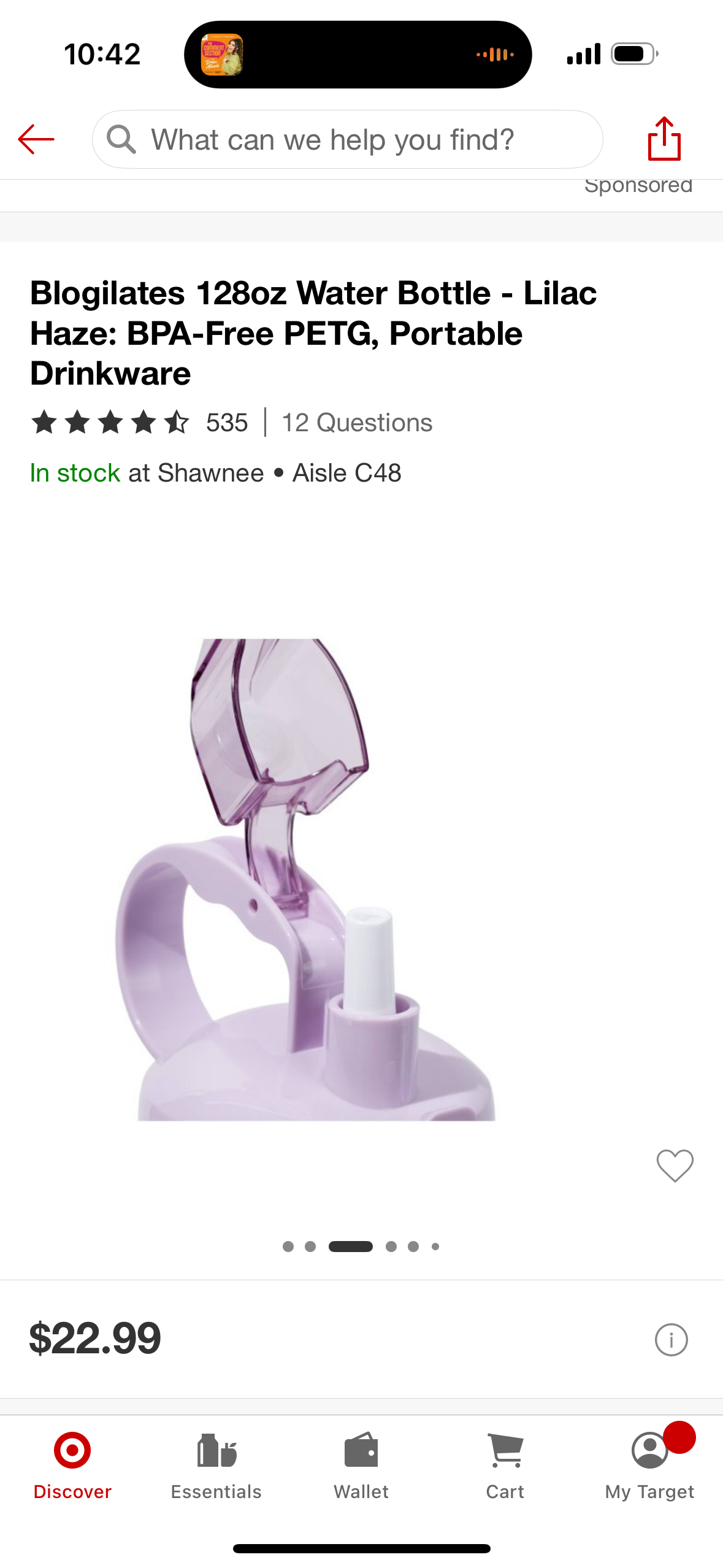 Blogilates 128oz Water Bottle - Lilac Haze with Time Stamps: BPA-Free PETG, Portable Drinkware