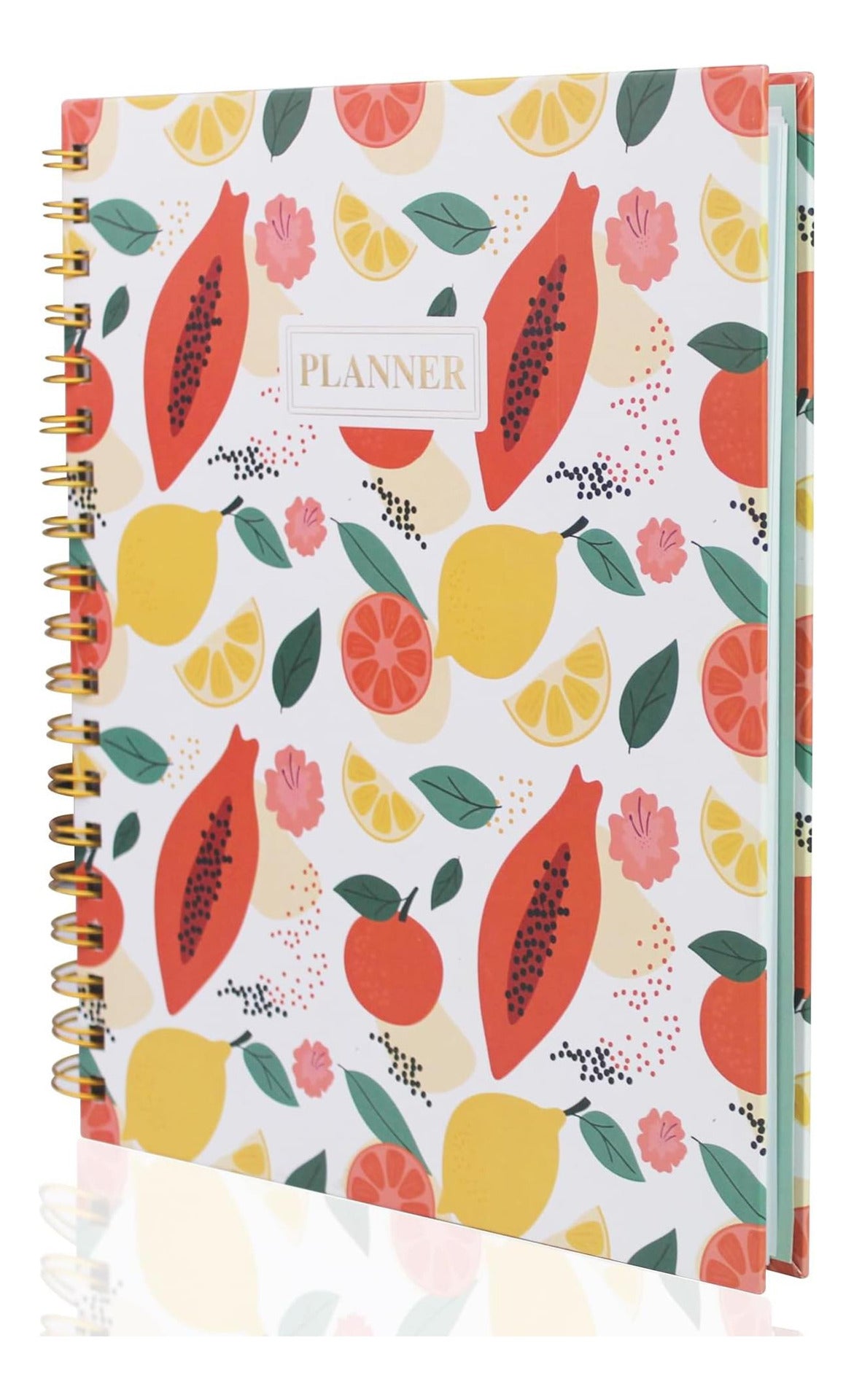 Fruity Large Planner, Lined Double Sided Pages Blank