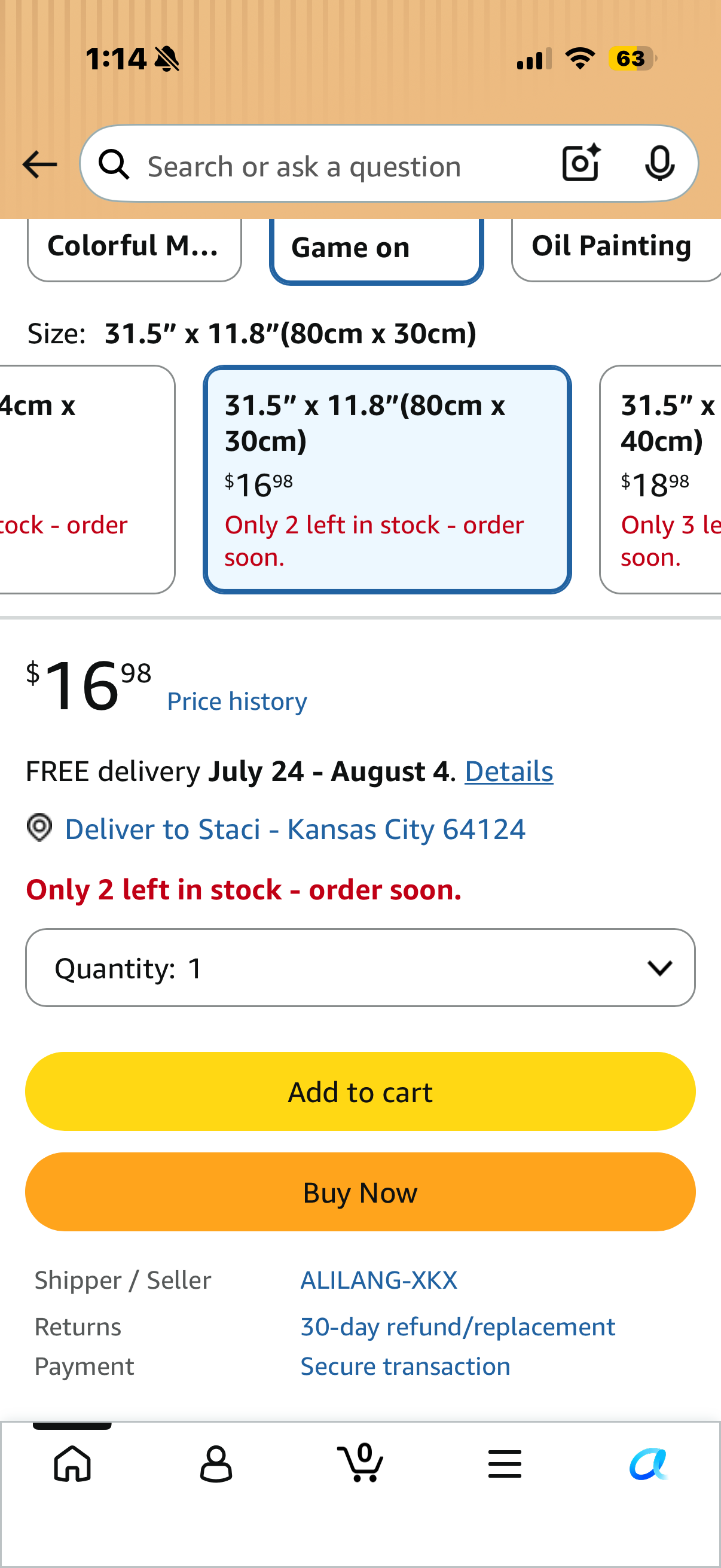 Mouse Pad,Computer Mouse Pad 31.5 x 11.8 inch,Easy Gliding Waterproof Mousepad with Stitched Edges,Non-Slip Rubber Base Mouse Mat for Laptop,Desk and Gaming -Game On