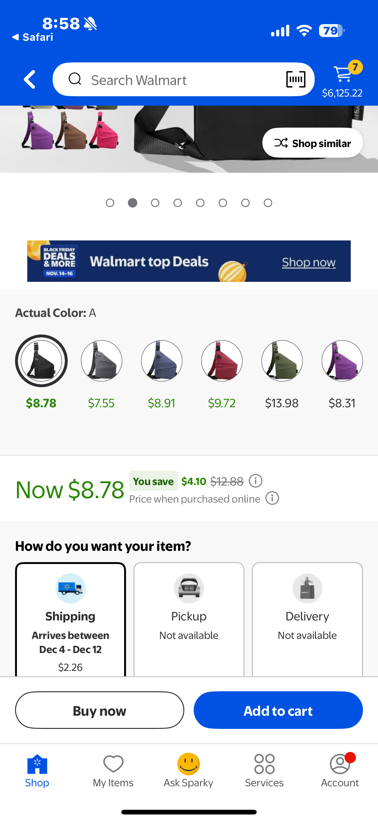 KODASNY Anti Theft Crossbody Bags Anti Theft Bag Travel Bag Sling Bag for Women Men (Black, Right Shoulder)