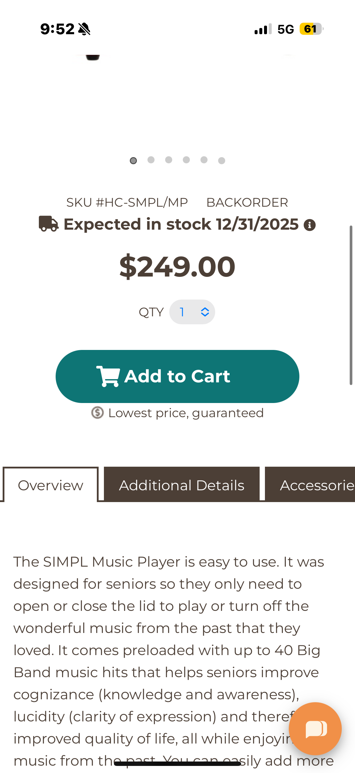 Simple Music Player for Harris Communications HC-SMPL-MP SMPL Technologies Music Player